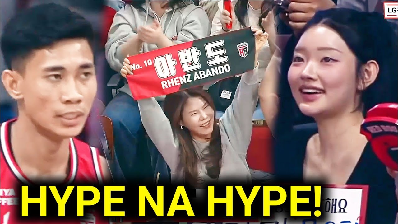 TAMBAK kalaban! Na HYPE mga KOREANA sa ginawa ni Rhenz Abando, muntik mag KAGULO sa KBL!