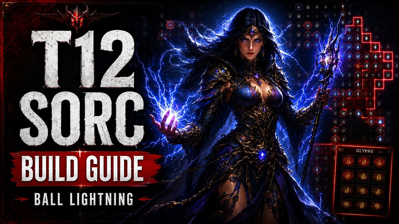 Best Lightning Sorcerer Torment 12 Build Guide! | Diablo 4 Season 13