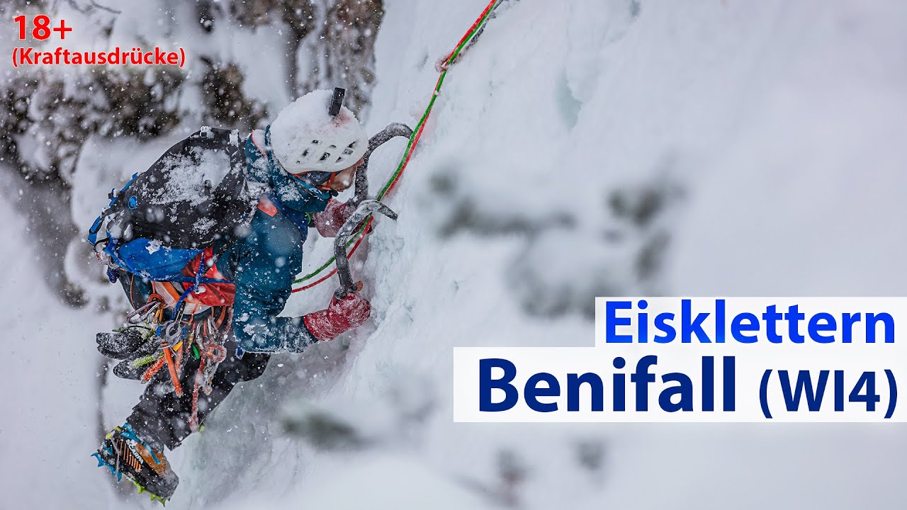 Benifall (WI4) - NEUSCHNEE - Eisklettern, wie man es nicht genie&szlig;en kann - @AlpineFex