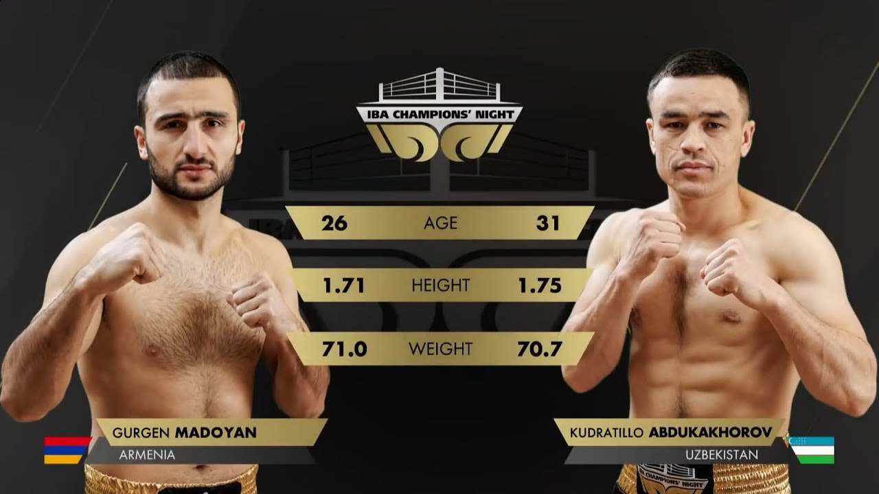 71kg MADOYAN Gurgen (ARM) vs ABDUKAKHOROV Kudratillo (UZB) | IBA Champions’ Night | January 17, 2025