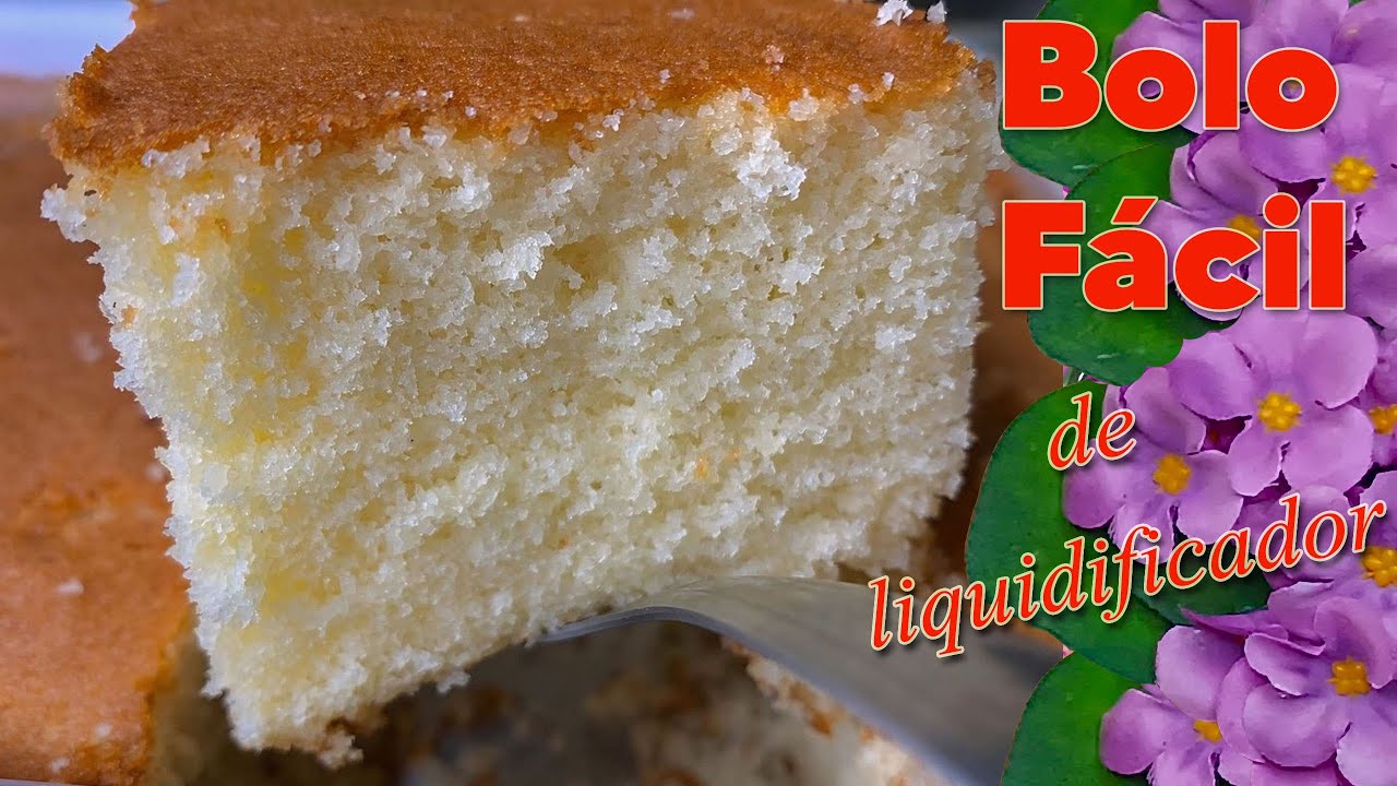 Bolo F&aacute;cil de Liquidificador - Amanteigado e Fofinho!
