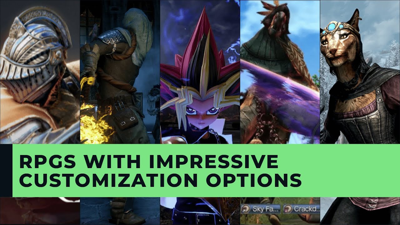 RPGS WITH THE MOST IMPRESSIVE CUSTOMIZATION OPTIONS