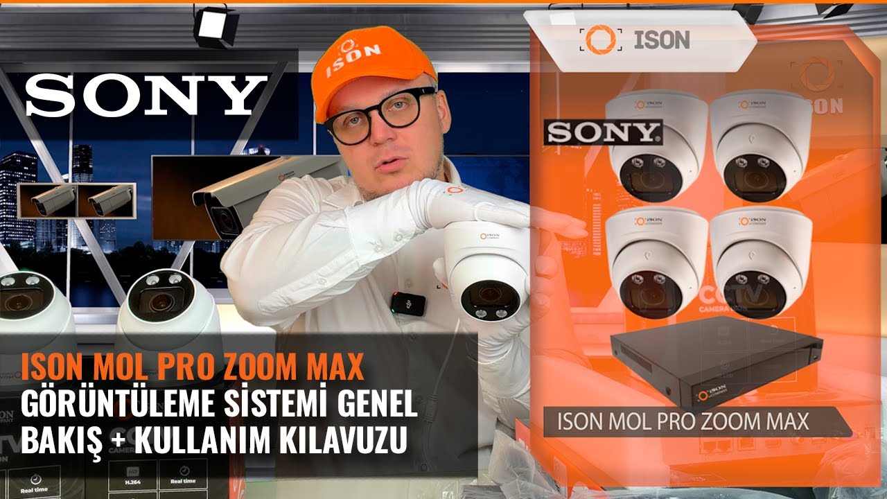 ISON MOL PRO ZOOM MAX SONY MATRİXLERLE KULLANIMA HAZIR VİDEO GÖZETİM SİSTEMİ, 5X ZOOM