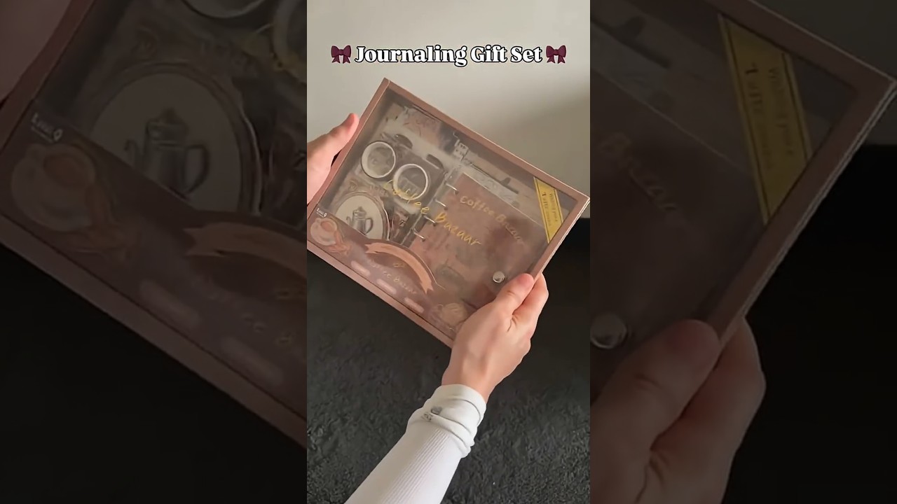Unboxing Aesthetic Journal Kit🎀✨🍒#journaling #gift #journal #trendingonshorts #trending #shorts