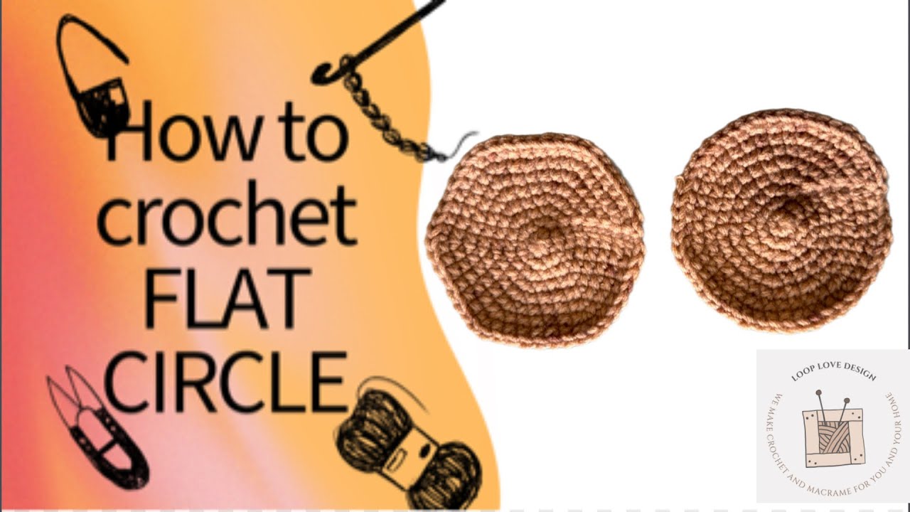 perfect flat crochet circle with written pattern - NO CURLING or RUFFLING