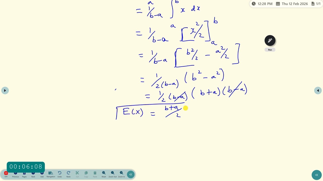 Probability & Statistics   Uniform Distribution Dr K Kannaki