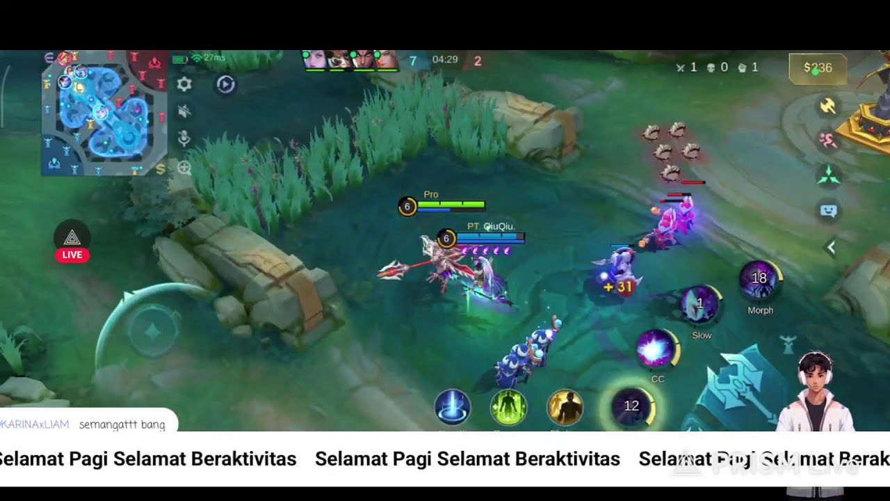 Siaran langsung Gajah