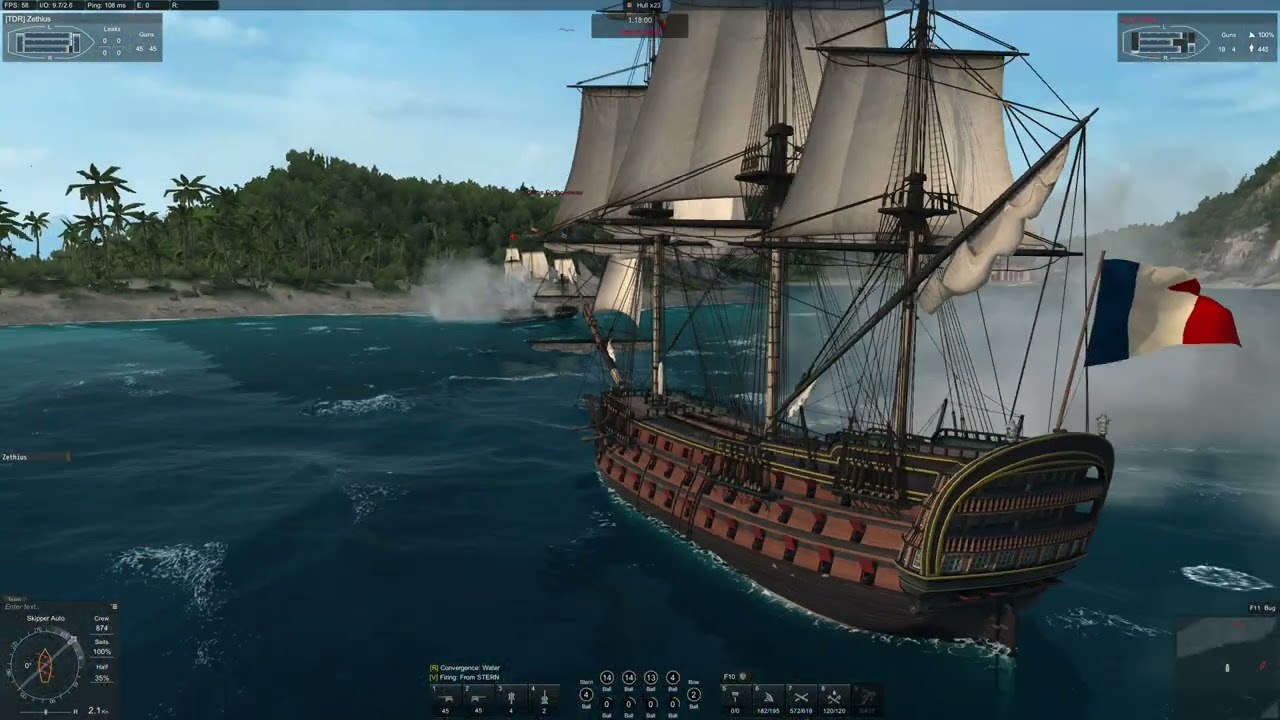 Naval Action Gameplay San Pedro vs Trinco fleet [1440p 60fps]