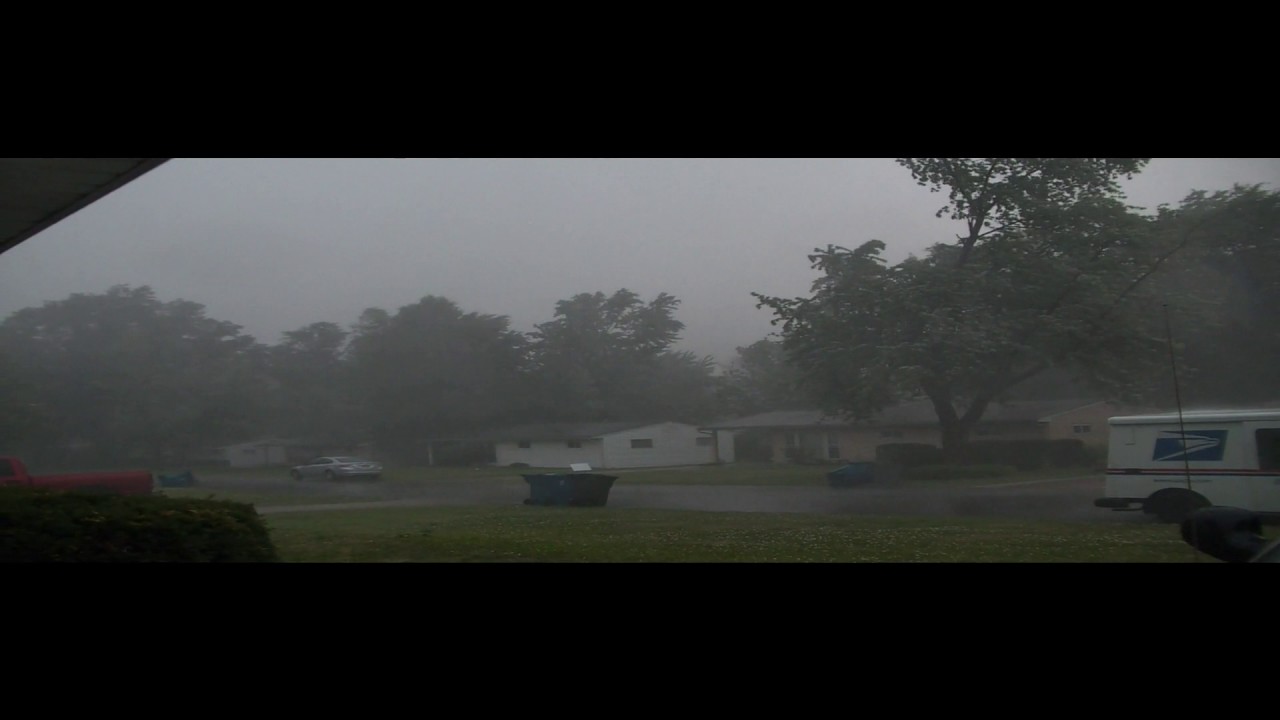 Severe Microburst (Trees & Powerlines Brought Down) St. Louis Mo. 6/14/17