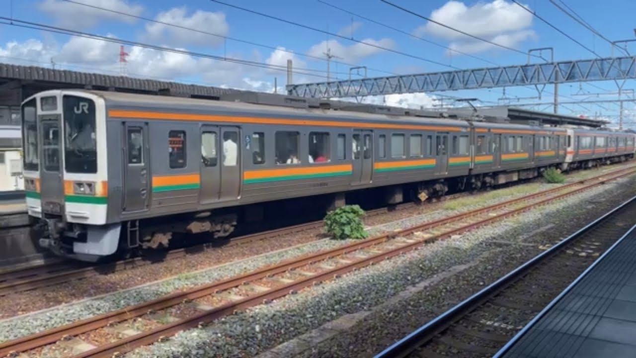 JR東海道線を1時間観察　JR東海高塚駅　JR東海313系　211系　JR貨物EF210系