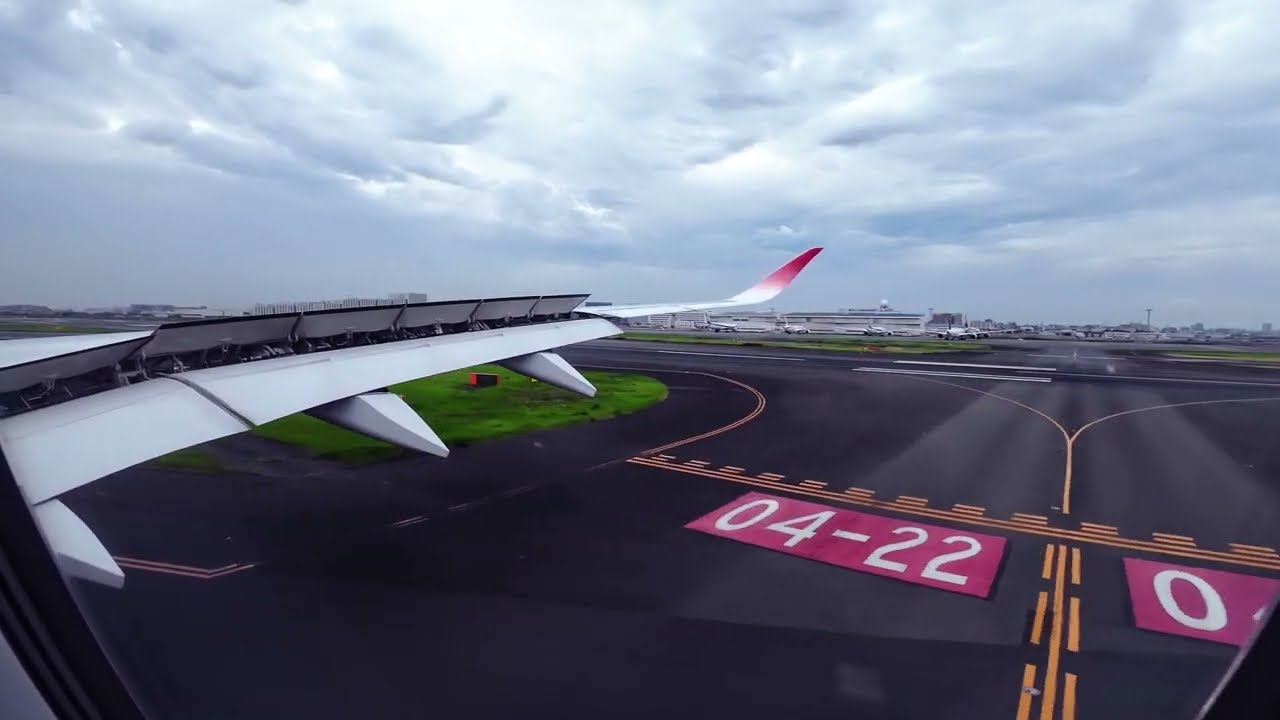 JAL Airbus A350-900 JA13XJ Landing at Tokyo Haneda Runway 22 | HND/RJTT | Japan Airlines | 羽田空港