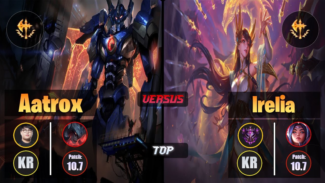 CuVee AATROX (Top) [Conqueror] VS IRELIA - Master KR Patch 10.7