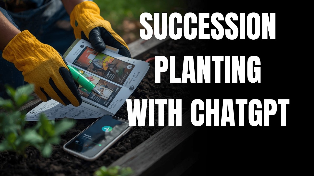 Small Space Garden Planning with AI (Succession Planting Calendar + Prompts) #gardenplanning