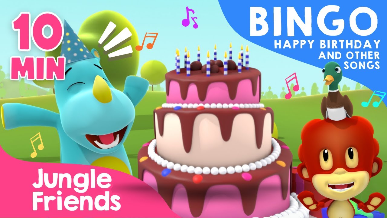 BINGO, Happy Birthday, and Other Songs - 30 Minutes of Nursery Rhymes and Kids Song Compilation