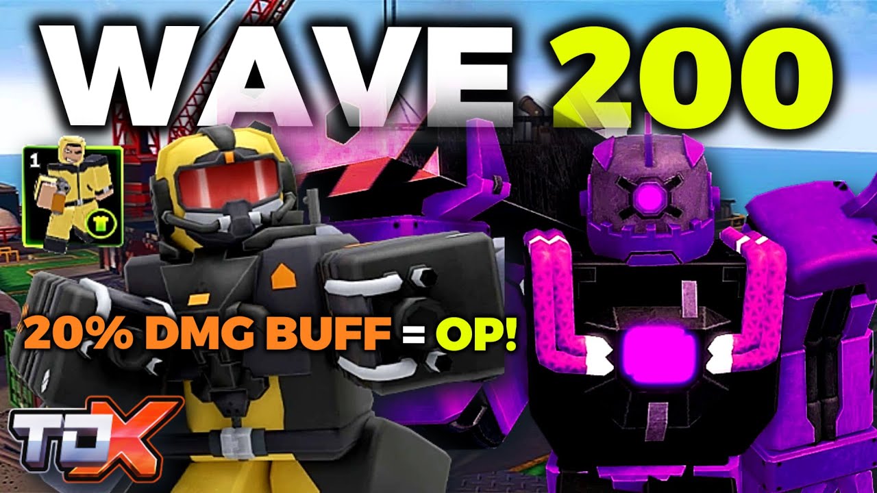 SOLO ENDLESS MODE WAVE 200 w/ OP FLAME TROOPER! 🔥 (Roblox TDX)