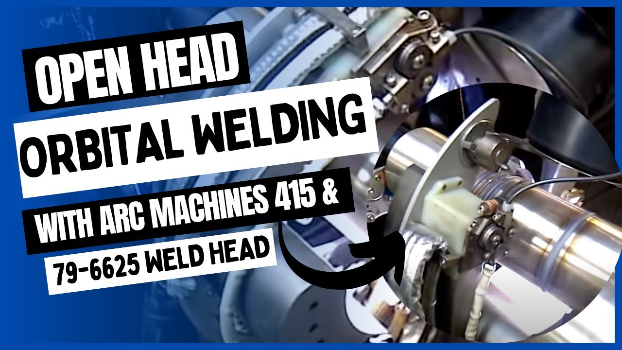 Orbital Welding Demo with Arc Machines AMI 415 Orbital Power Source with Open Heads