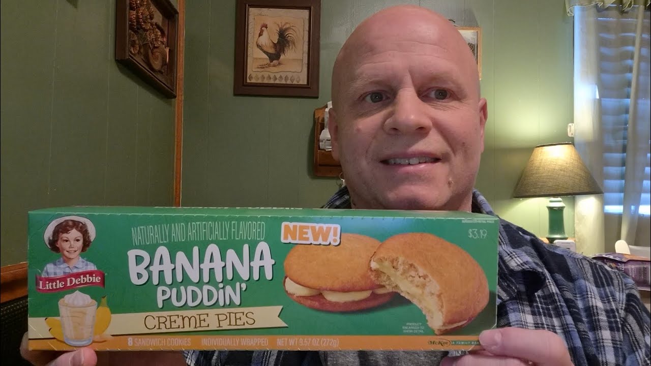 Обзор новых пирожных Little Debbie Banana Puddin' Creme Pies