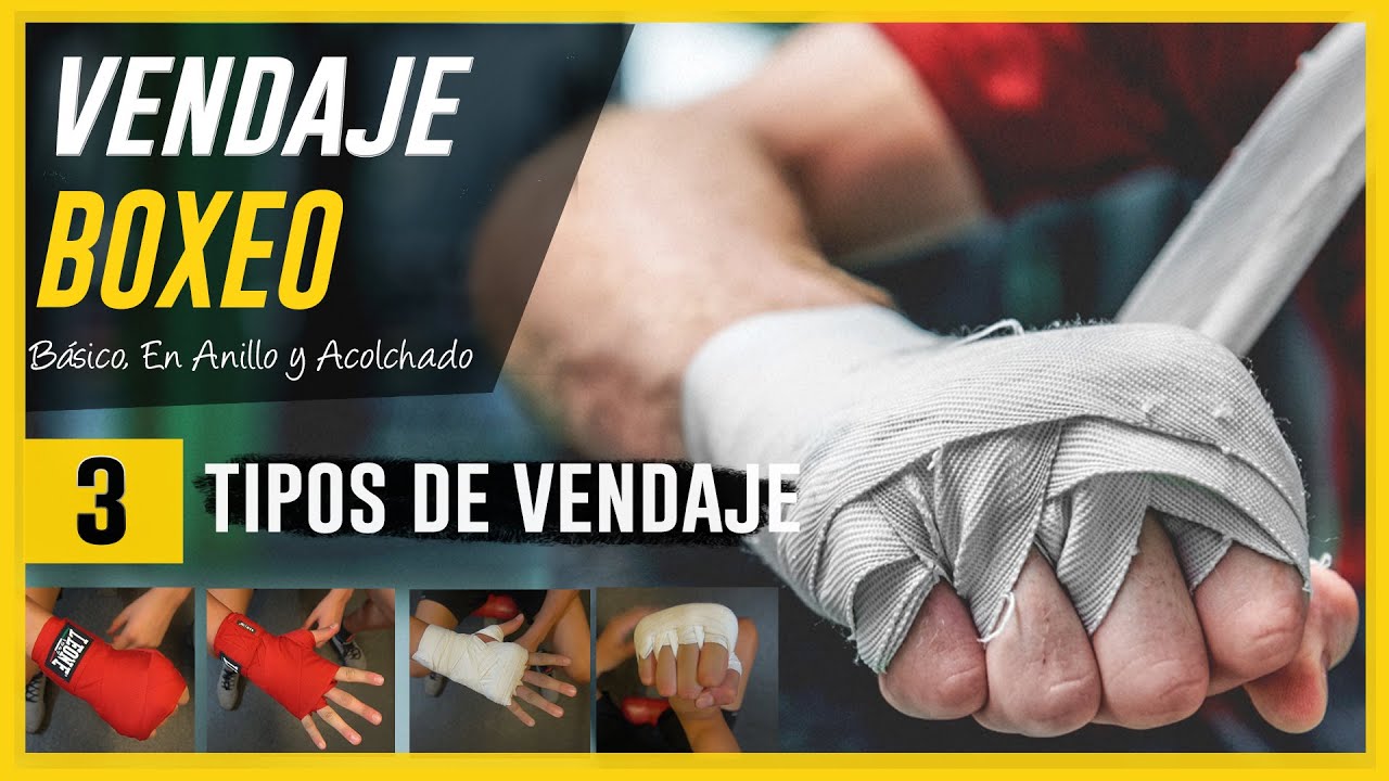VENDAJE BOXEO: 3 variantes fundamentales (en 8, anillo, acolchado) | Como vendar manos correctamente