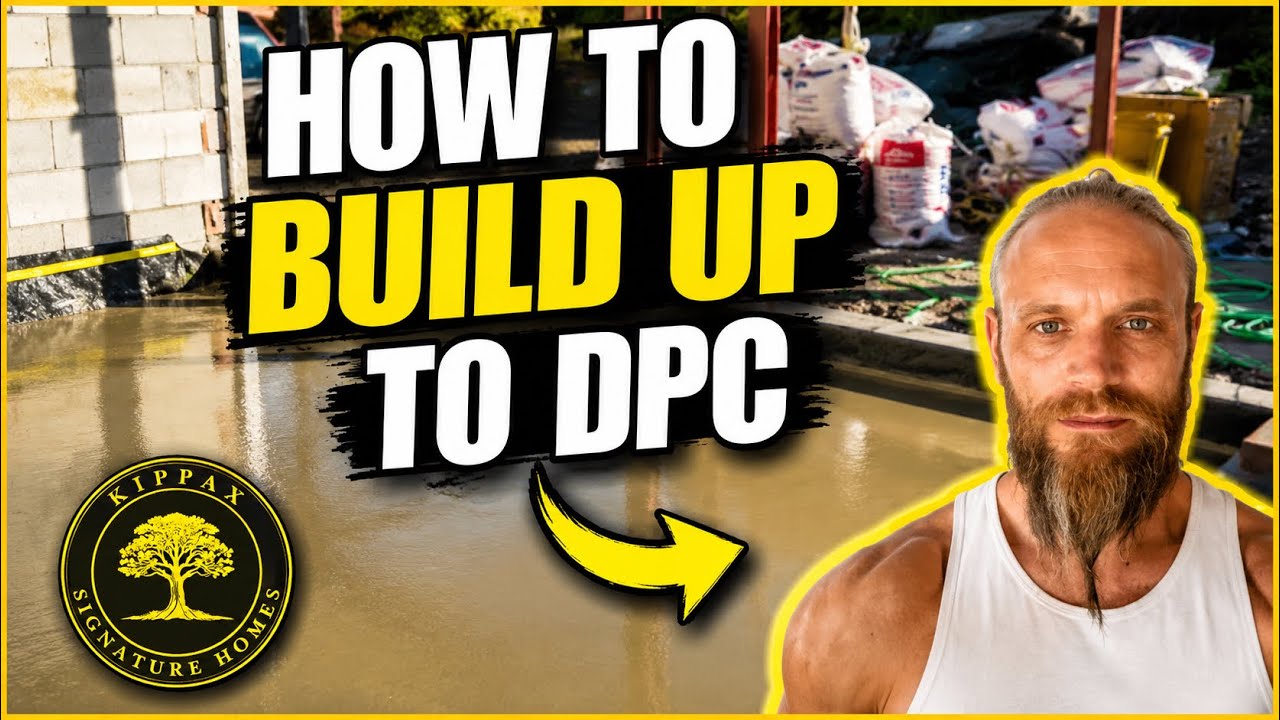 Building Up To DPC LEVEL - Damp Proofing Course for EXTENSION #howto #garageconversion #construction