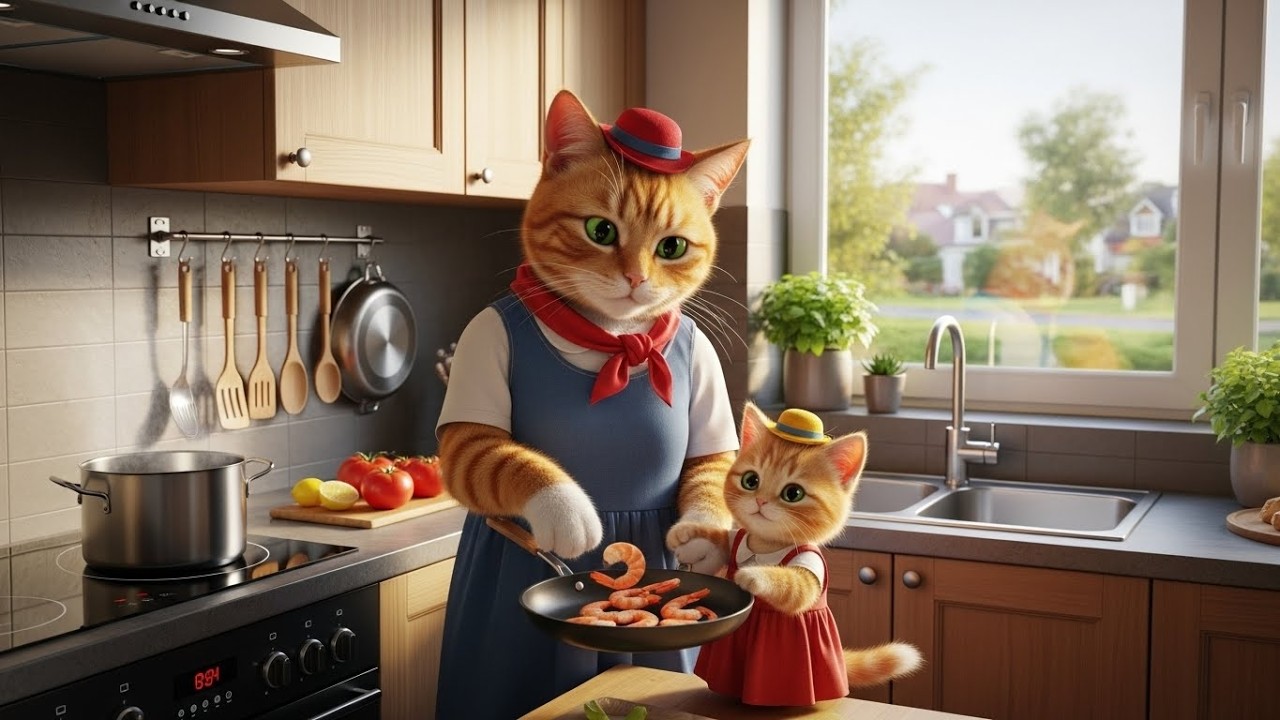 Mama Cat & Baby Cat: Real-World Adventure Series &mdash; 8 Stories