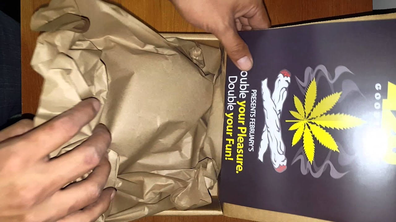 February's  Greenbake box and 420 Goody Box