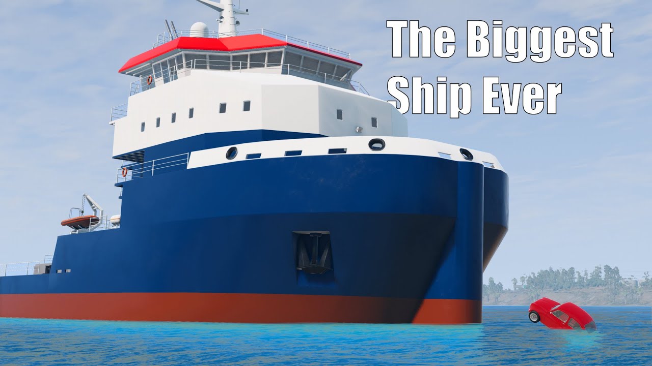 CRAZY SHIP and BOAT Crashes in BeamNG!