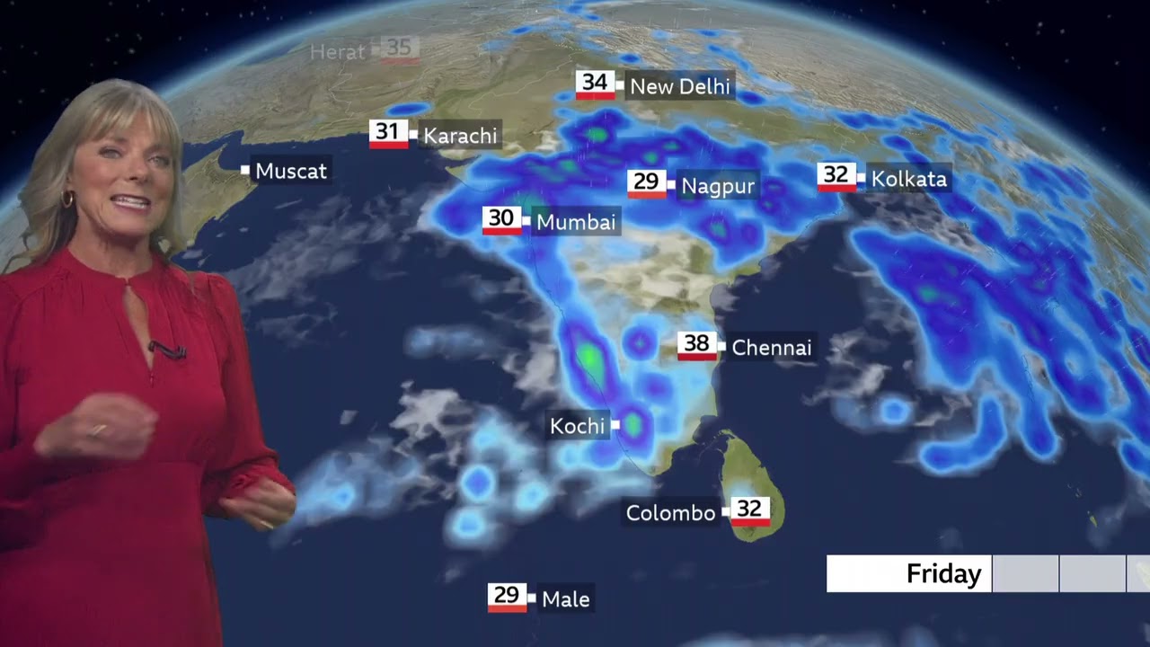 BBC Weather today in SOUTH AND CENTRAL ASIA -  July 2nd, 2026