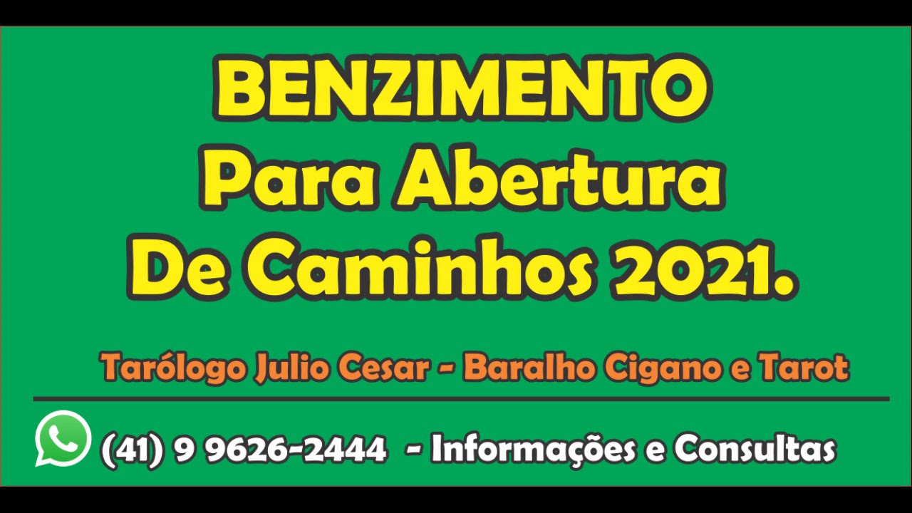 Benzimento para Abertura de Caminhos