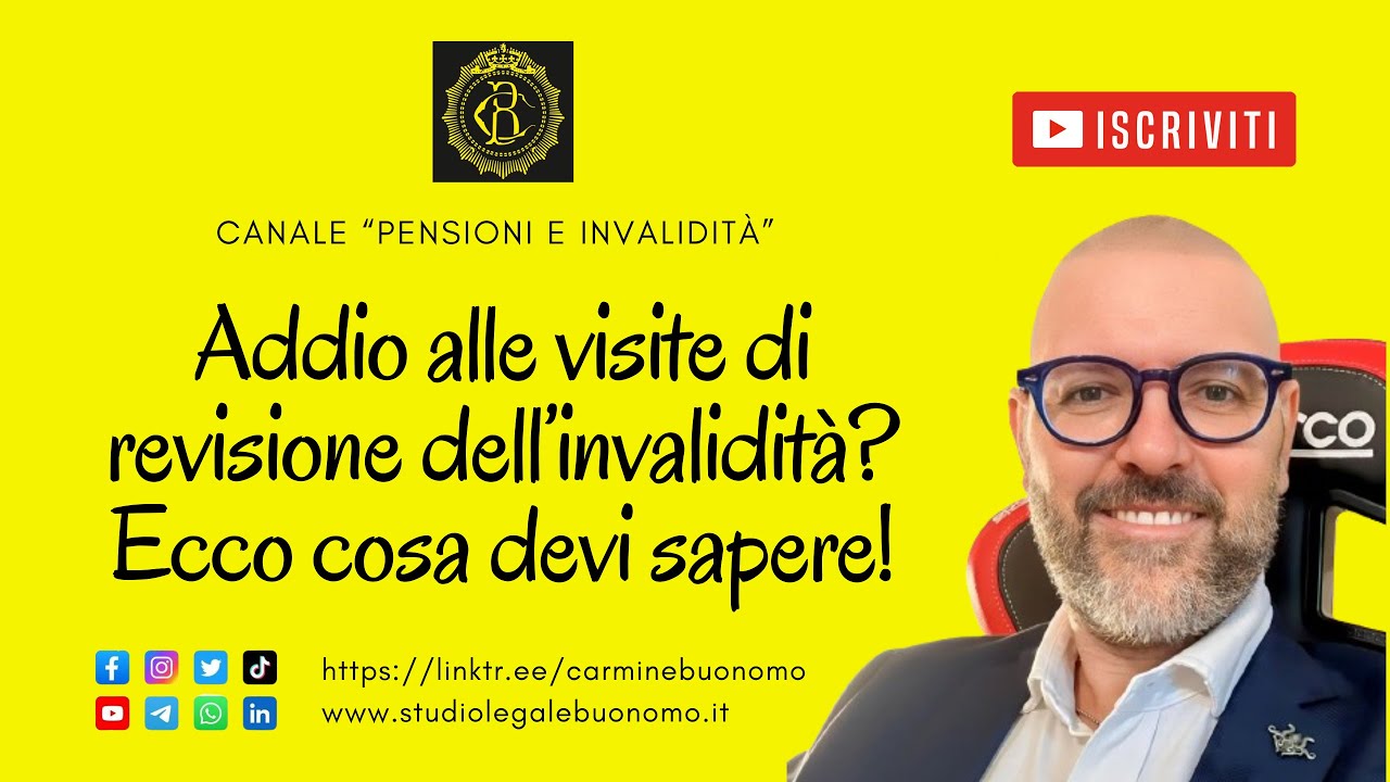 Addio alle visite di revisione dell&rsquo;invalidit&agrave;? Ecco cosa devi sapere!