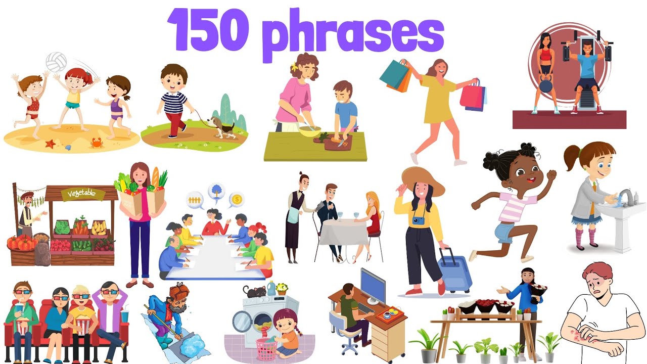 Apprendre 150 phrases en français.