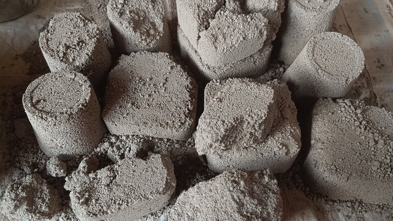 Hund made cement concrete sand texture crumbling video #crumblingvideo