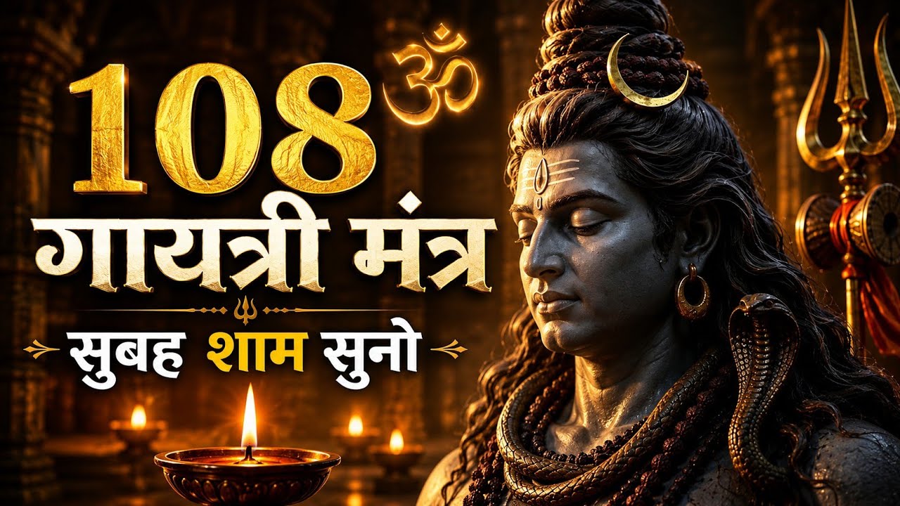 🙏 108 Gayatri Mantra | सुबह-शाम सुनें और पाएं दिव्य शांति 🙏