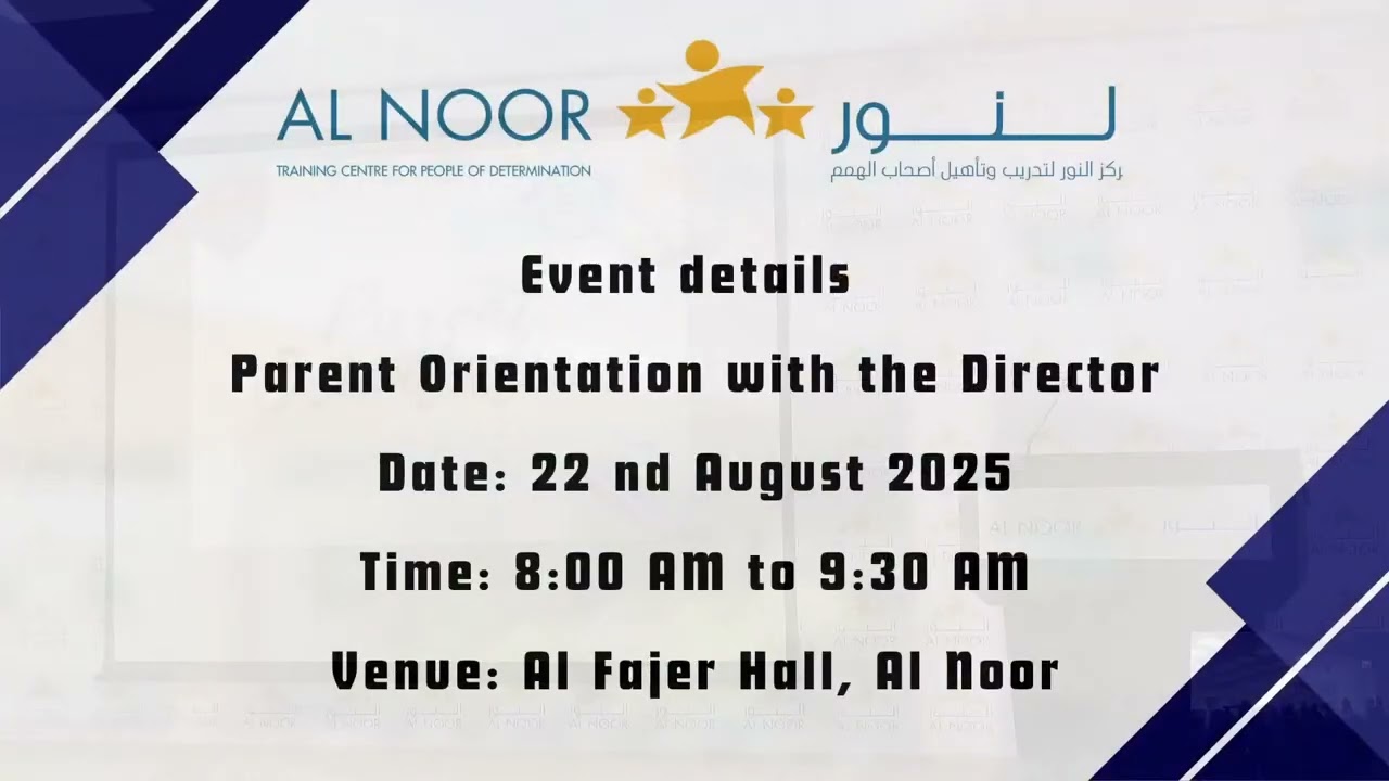 Parent Orientation with the Director
