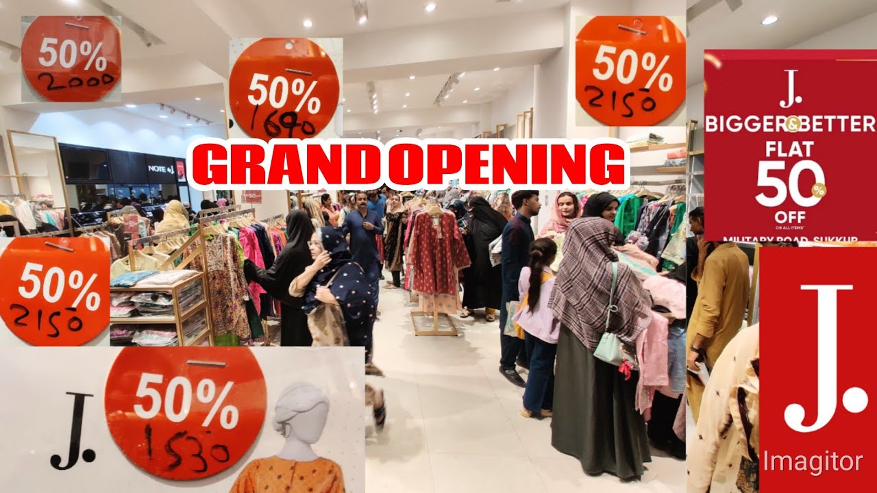 J. Junaid Jamshed Grand Opening Flat 50% Off Sale 2024 🥳 | J. Junaid Jamshed Sale