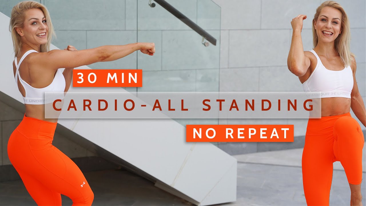 DAY 08 RISE & SHINE - 30 MIN ALL STANDING HIIT - Cardio | No Equipment | No Repeat | Super Sweaty