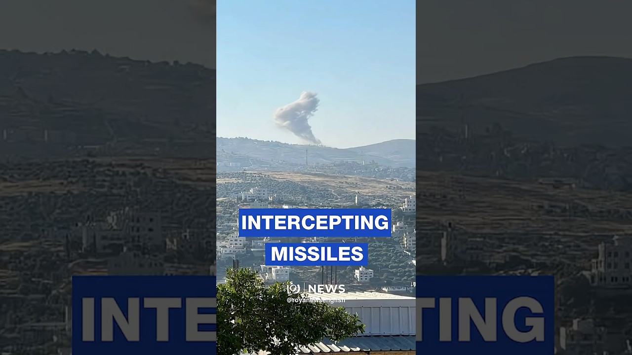Iron dome intercepts incoming Iranian missiles