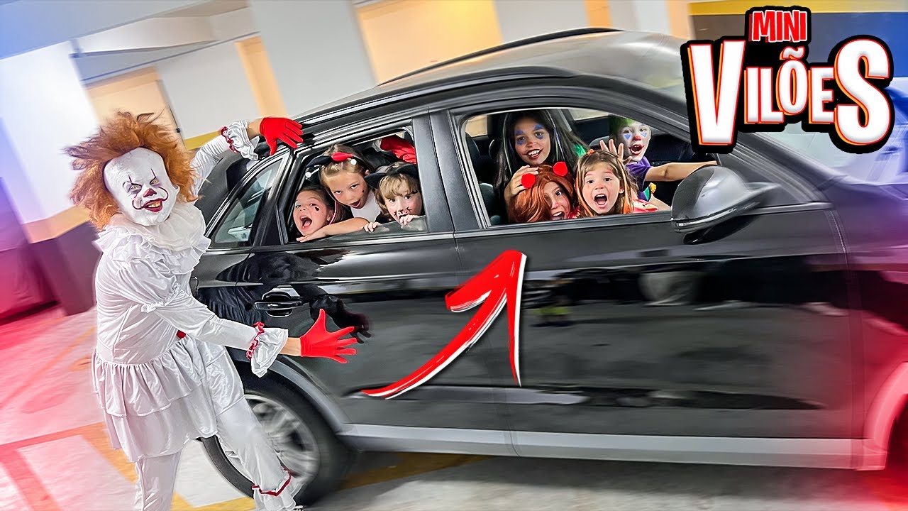O IT A COISA FEZ TODOS OS FILHOS DOS SUPER VIL&Otilde;ES PASSAREM A NOITE NO CARRO !!! MINI VIL&Otilde;ES EM PER