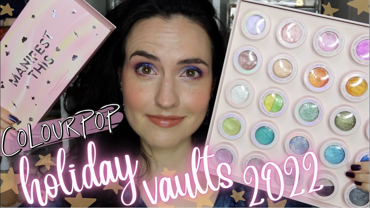 ColourPop HOLIDAY 2022 Collection | Feels Like Magic Super Shock + Manifest This Palette Vaults