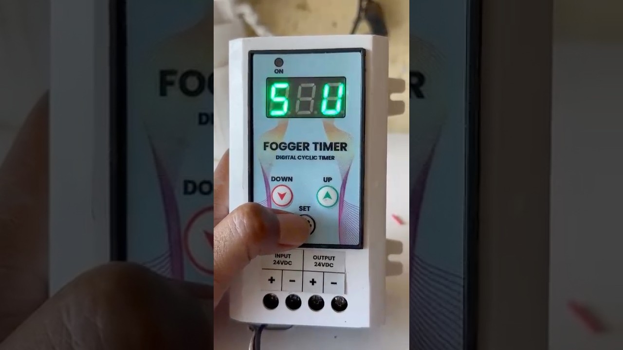 Fogger kit timer setting