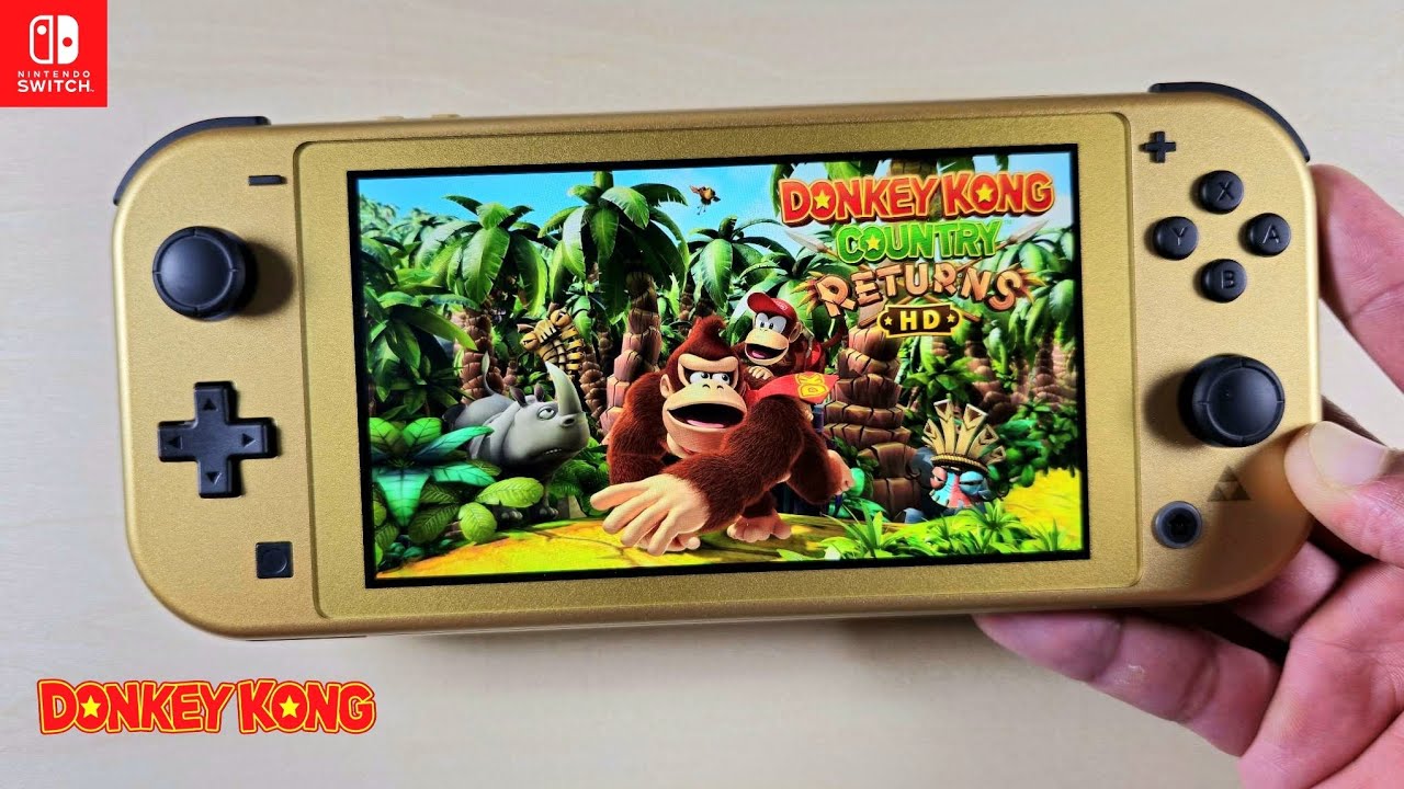 Donkey Kong Country Returns HD Nintendo Switch Lite Gameplay