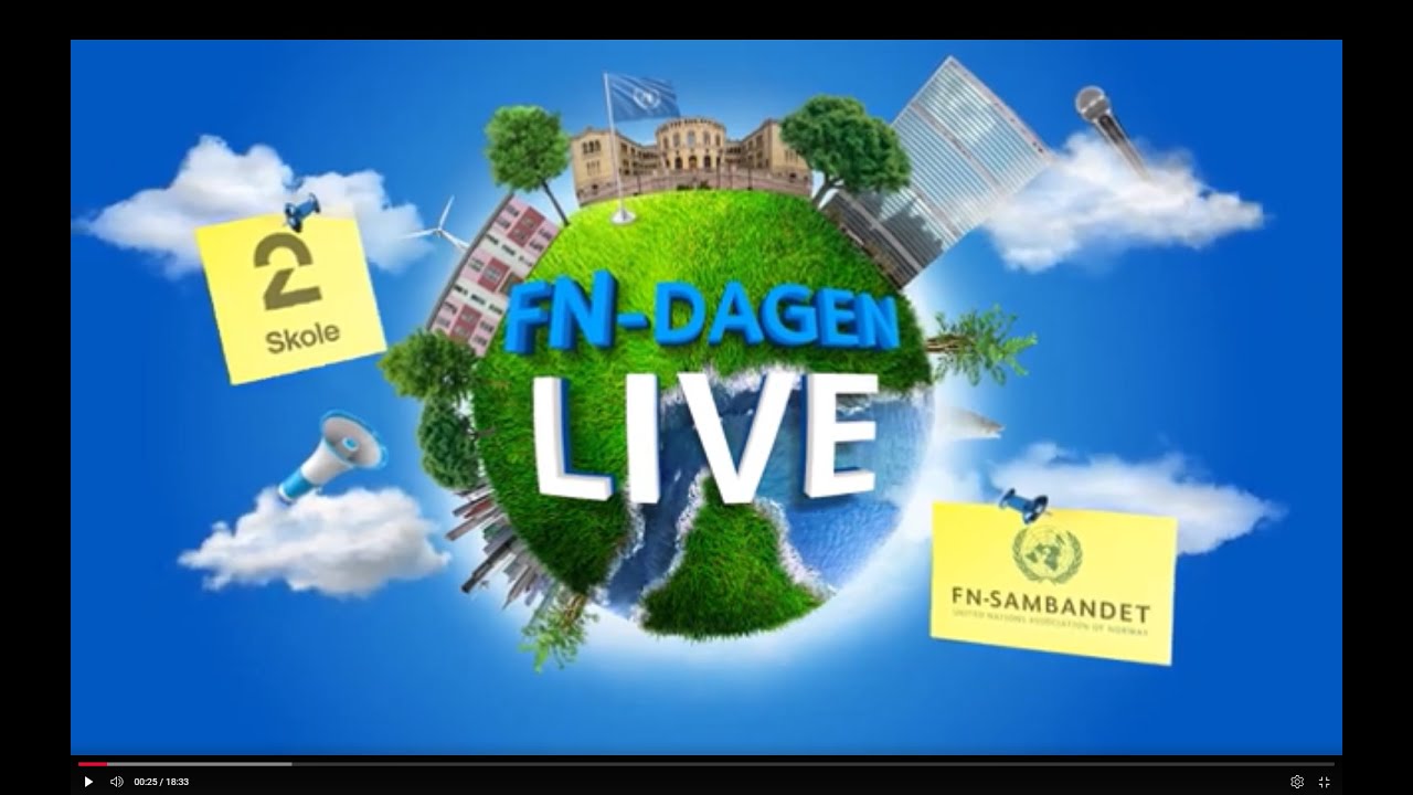 Sending fra FN-sambandet og TV2 Skole/Elevkanalen