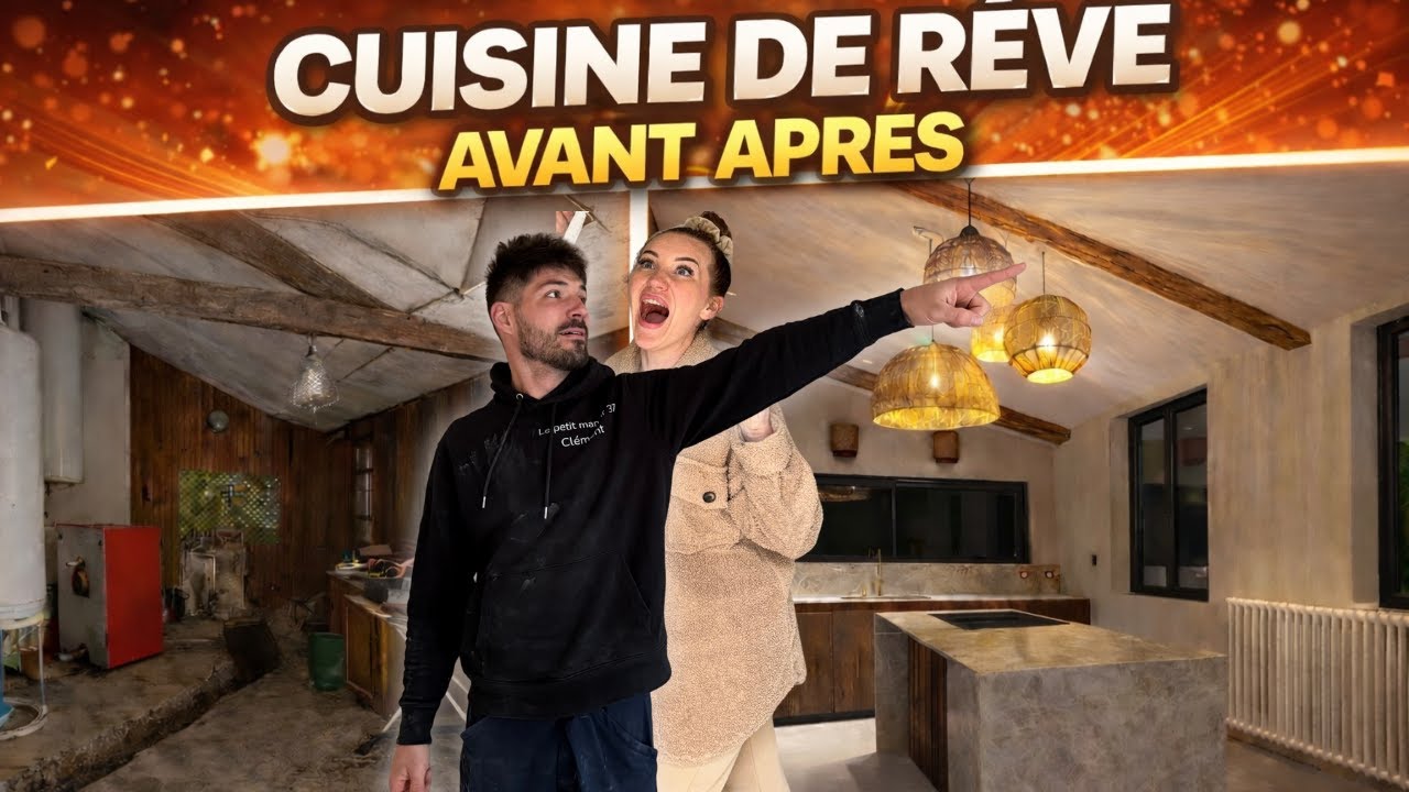 ON A ENFIN NOTRE CUISINE ET NOTRE CELLIER DE REVE 🥳 ( DIY incroyable pour l'ilot central)