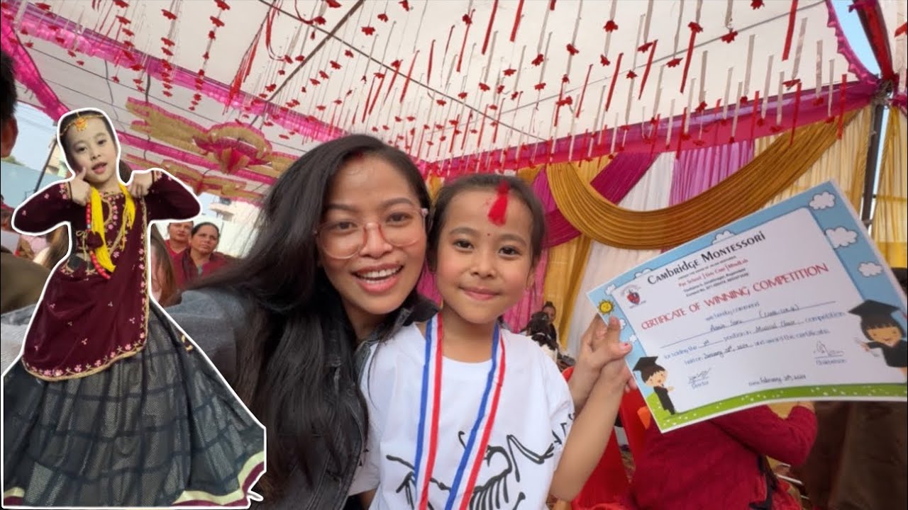 Aanie win medal 🏅we are so happy 🥰 Annual function day | Family vlog | Hamro Sansar