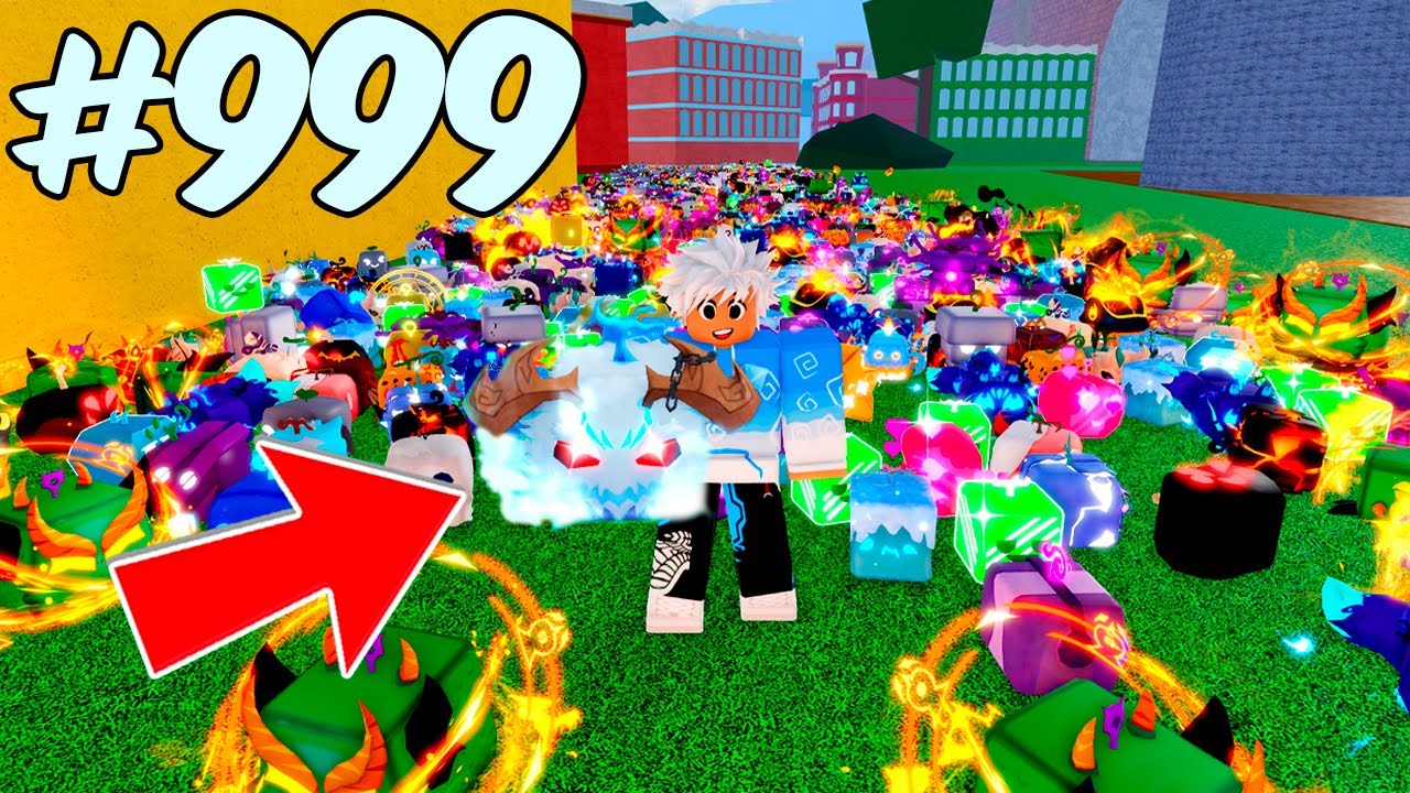 Girei frutas até conseguir a YETI no Roblox