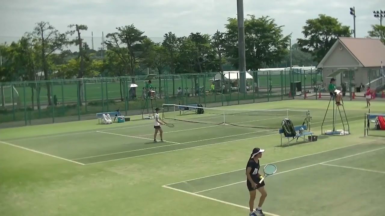 2023年IH テニス女子 シングルス 1回戦 山倉実桜早稲田実・東京 x 𠮷田琴美松商学園・長野