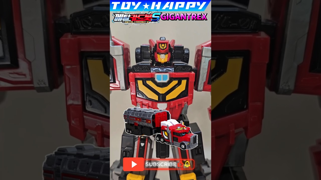 Metal Cardbot S Gigantrex transforms from a tank truck into a large robot #shorts #toys