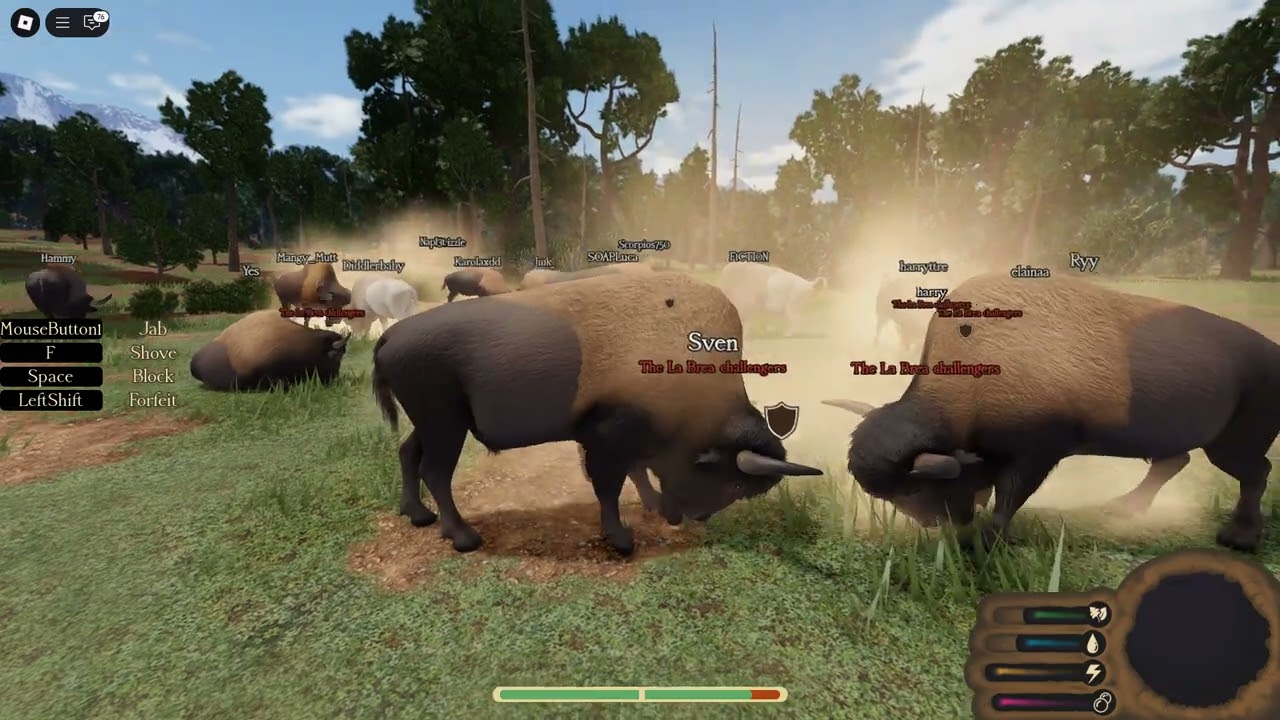 Roblox: Ecos LA Brea Bison Sparing!