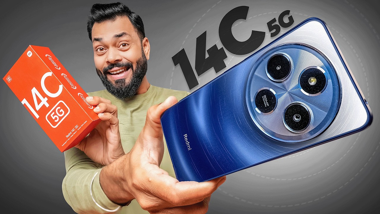 Redmi 14C 5G Unboxing & First Look ⚡ Snapdragon 4 Gen 2, Glass Back & More
