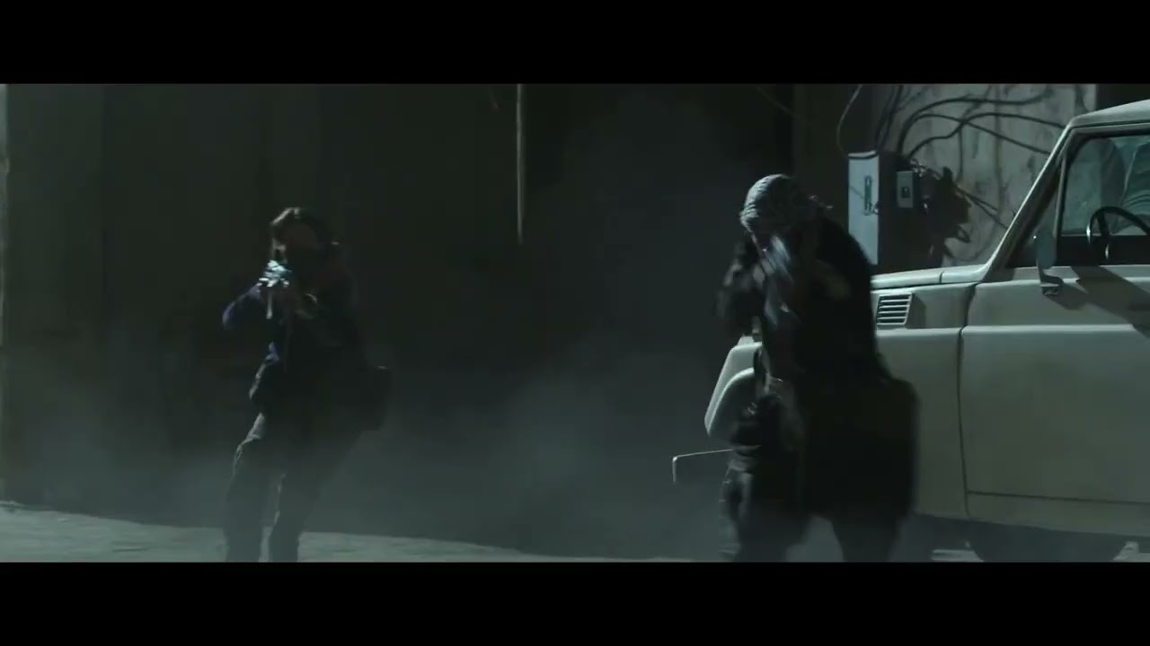 American Sniper. Shoot-out with a group of terrorists Scene.