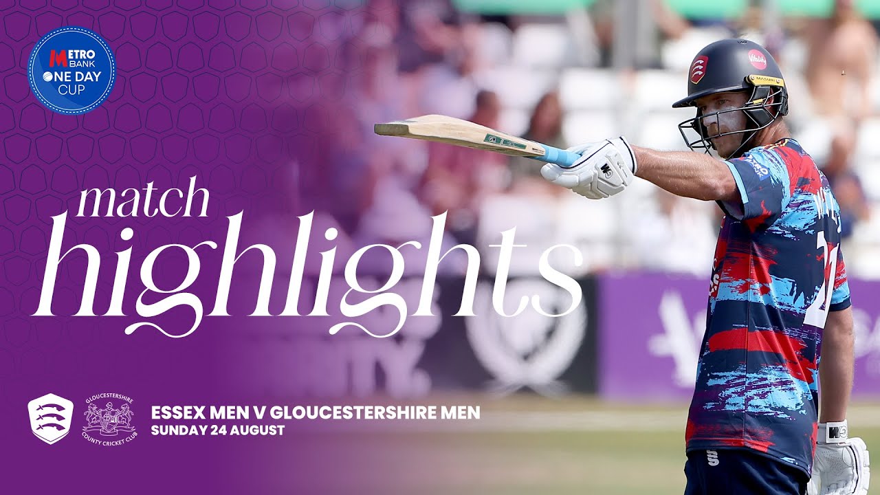 🥊 ESSEX BEAT THE GROUP LEADERS! Essex Men vs Gloucestershire Men Metro Bank One Day Cup Highlights